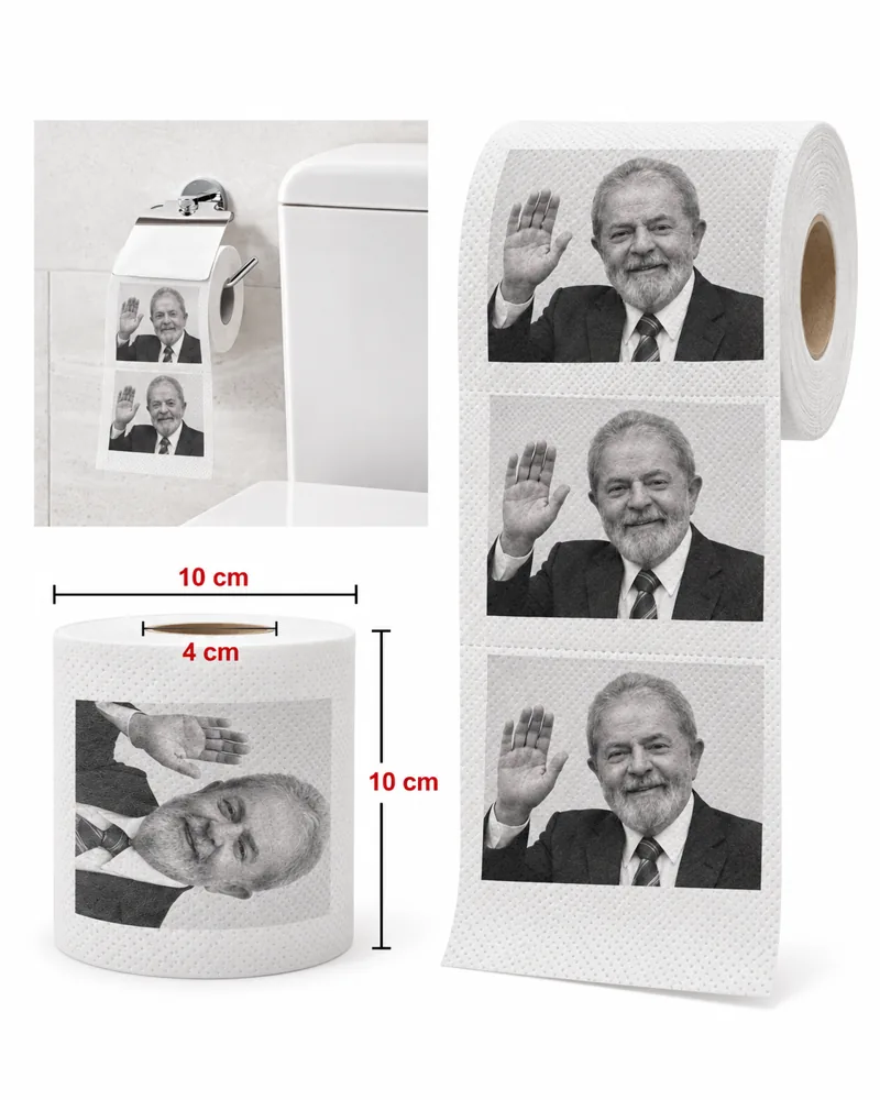 Papel Higiênico Lula, Kit com 8 Rolos